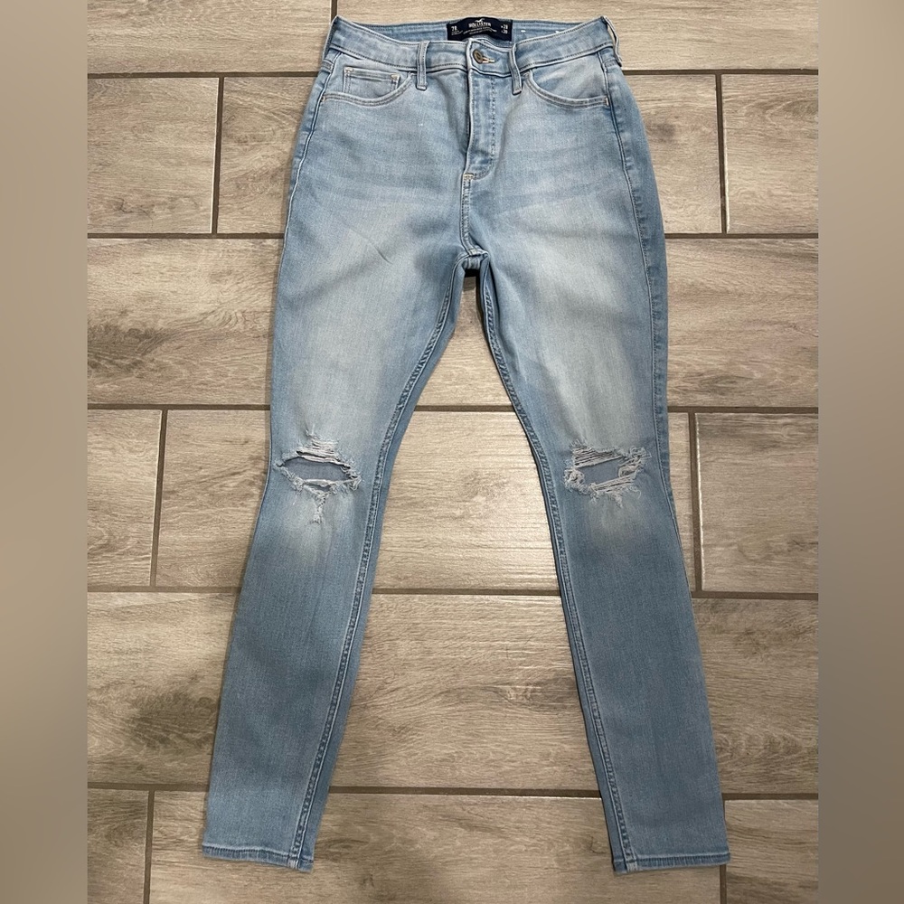 Hollister Jeans 7R Curry high Rise Super